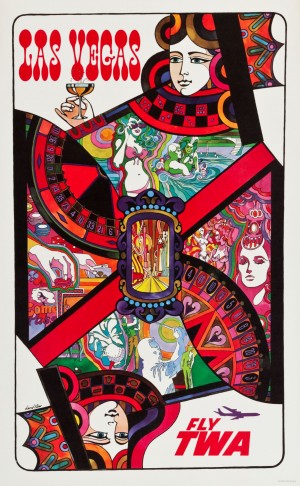 TWA Las Vegas Travel Poster